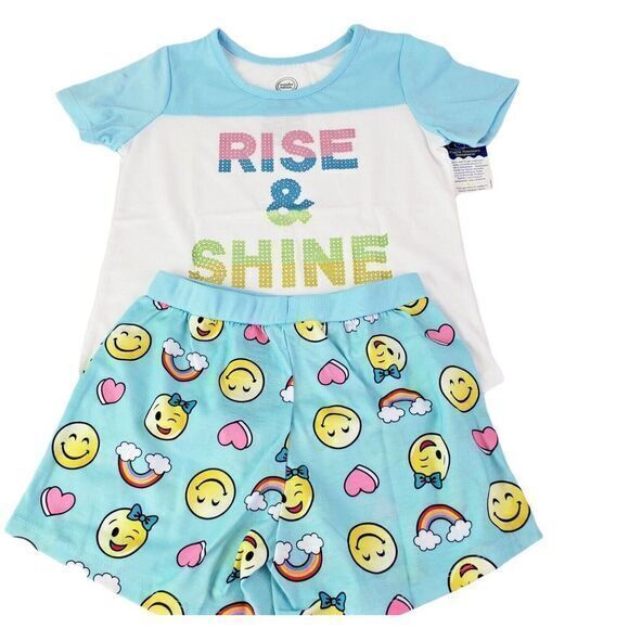 Wonder Nation Girls‎ Summer Pajamas Rise & Shine Size 6 New - Picture 3 of 12